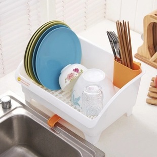 日式沥水碗架碗碟滴水架，塑料角架厨房厨具，可排水碗盆收纳置物架