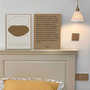 北欧抽象线条艺术海报英文现代简约装饰壁画卧室客厅书房餐厅挂画