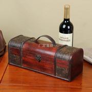 2023红酒盒子包装盒，单只礼盒木质葡萄酒，双支装通用木盒皮盒箱