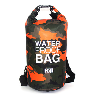 户外漂流防水包防淋包迷彩防水袋水桶包手机收纳防水包双肩漂流袋