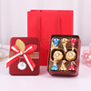 结婚喜糖礼盒装订婚喜糖盒，含糖果成品马口，铁盒巧克力伴娘伴手礼盒