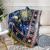 地中海蓝色加厚防猫抓组合沙发罩巾防尘盖布，桌布露营野餐地毯线毯
