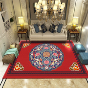 新中式地毯客厅国风卧室床边毯茶桌地垫仙鹤奢华回纹宫廷古典