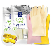 韩国进口明进胶皮手套家务手套，厨房手套短款家务手套清洁手套10p
