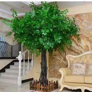 假树仿真树大型室内装饰客厅酒店树绿植物盆栽许愿树榕树