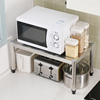 304不锈钢单层置物架家用厨房台面收纳架电磁炉，微波炉单层烤箱架