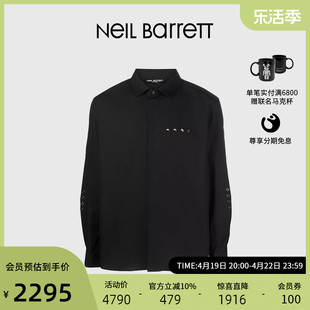 NEIL BARRETT/尼奥贝奈特2023春夏男式长袖衬衫早秋外套