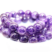 纯天然紫水晶DIY饰品配件串珠散珠项链手链配饰隔珠手工材料