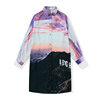 BABYGHOST原创设计师品牌女装洛杉矶风景印花雪纺蝙蝠袖长款衬衫