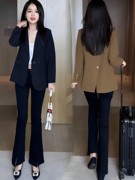 高级感西装外套女2024春秋韩版休闲气质小个子，设计感西服上衣