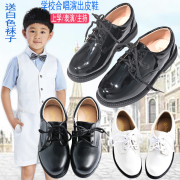 男女童黑白色皮鞋l儿童演出鞋英伦风小孩西装礼服单鞋学生表演校