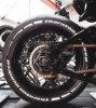 摩托车凯旋轮毂字母贴反光夜光，3d立体贴汽车电动车小牛轮毂字贴纸