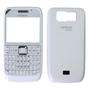 诺基亚NOKIA E63手机外壳 含前壳 键盘 后盖 白色