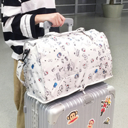 折叠旅行包女手提包拉杆，箱包大容量轻便短途行李袋单肩斜挎健身包