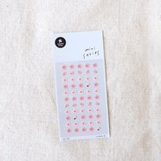 韩国sonia贴纸迷你系列，flower.01花朵标记贴手账装饰素材贴画