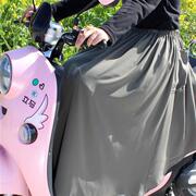 骑车共享单车防晒裙防走光半身裙子电动车踏板电瓶摩托车遮阳挡腿