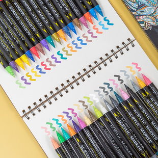 广纳6200丙烯笔粉彩笔84色彩色笔马克笔DIY相册装饰彩绘笔涂鸦笔