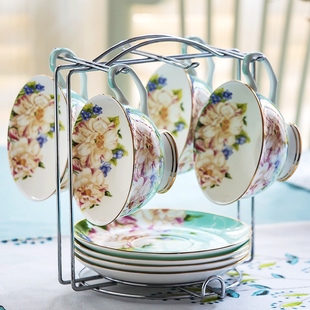 欧式骨瓷咖啡杯套装英式下午茶茶具整套家用创意简约花茶杯子陶瓷