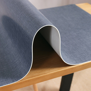 蓝色桌布北欧灰色餐桌垫隔热垫pvc软玻璃，防水防烫厚防油免洗家用