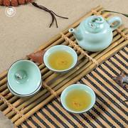 龙泉青瓷茶具套装陶瓷 鲤鱼功夫茶杯茶壶整套品茗杯小 简约