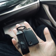翻毛皮汽车钥匙扣适用于大众奥迪RS奔驰amg宝马高档钥匙扣