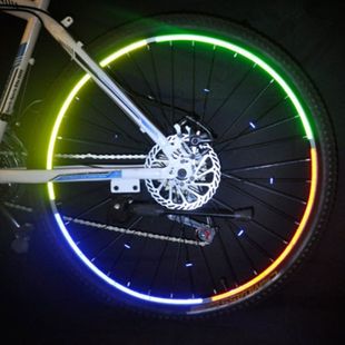 儿童自行车反光贴山地车配件反光条夜光装备死飞荧光贴电动车贴纸