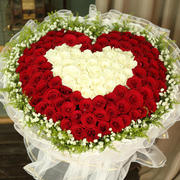 99朵红玫瑰花束鲜花速递同城北京上海广州深圳花店合肥生日送花