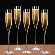水晶高脚杯2个香槟杯套装家用创意葡萄酒杯情侣结婚对杯酒杯一对