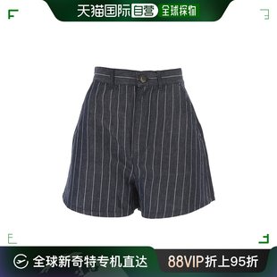 香港直邮Emporio Armani 安普里奥 阿玛尼 女士 条纹图案短裤 3L2