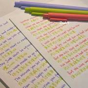kaco复古色中性笔学生，用彩色斑马水笔，做笔记手帐专用ins莫兰迪