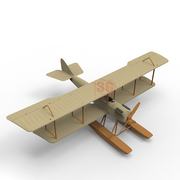 3G模型 简易拼装舰船 FB4015 船政甲型水上飞机 1919 1/48