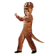 豪华万圣节舞台表演动物服装 儿童幼儿COS恐龙橘色三角龙服装
