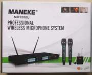 马尼卡MANEKE手持专业无线话筒U段可调频KTV会议广播音响器材