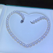 10-11mm大点位素链，天然淡水无核珍珠项链圆珠，母亲节礼物礼盒