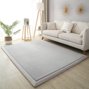 厘3米珊瑚绒加厚客厅地毯现代简约卧室床边地垫茶几沙发满铺地毯
