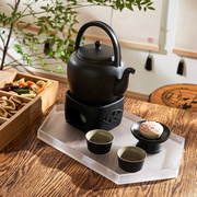 新中式茶饮出品提梁壶陶瓷保温茶器具壶大容量明火烧水泡茶壶套装