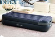 intex内置电泵单人充气床双人，双层充气床垫，加厚充气垫床加大