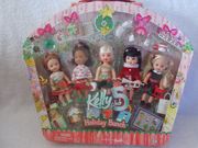 barbiekellyholidaybunch2005圣诞派对凯莉芭比娃娃礼盒