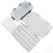 24格36格水彩颜料透明保湿盒12孔陶瓷调色盘 水彩水粉颜料保湿盒