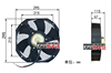 大功率10寸150W汽车货车空调散热器风扇电子扇冷凝风机12V24V铁框