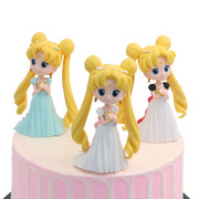 蛋糕装饰大号美少女摆件烘焙创意情景蛋糕摆件生日派对装扮插件