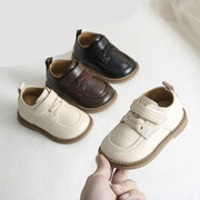 宝宝学步鞋软底婴儿英伦，风皮鞋1-3岁2婴幼儿秋冬男女童小童鞋男童