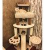 出口日本大型猫爬架子 猫窝猫树一体立式麻实木猫抓板猫咪用品