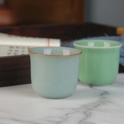 龙泉青瓷功夫茶杯主人杯陶瓷，茶具家用品茗杯情侣，对杯子水杯多色杯