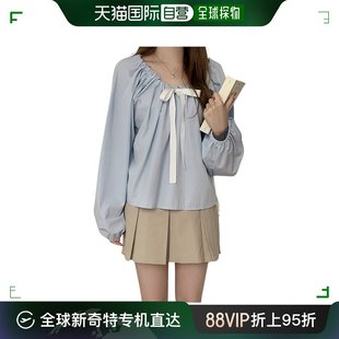 韩国直邮FASHIONFULL 围巾蝴蝶结系带雪纺衫(TIME SALE 10%)