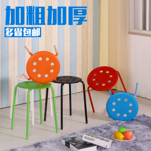 椅子塑料凳子加厚简易凳子，餐凳彩色家用凳子，可以叠放方凳子圆凳子