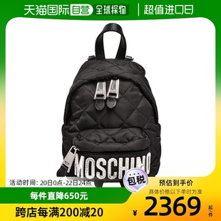 香港直发Moschino 莫斯奇诺 女士黑色双肩包 2B7609 8201 255背包