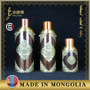 蒙古纯铜雕花复古家用保温暖壶塔穆嘎民族狮头把手奶茶壶藏族当布