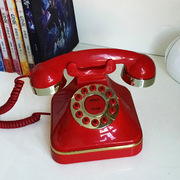 简约按键老式仿古电话机创意古典复古办公家用电话座机摆件装饰电