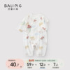 新生儿连体衣夏季长袖薄款空调服睡衣，宝宝爬爬服0一3个月婴儿衣服